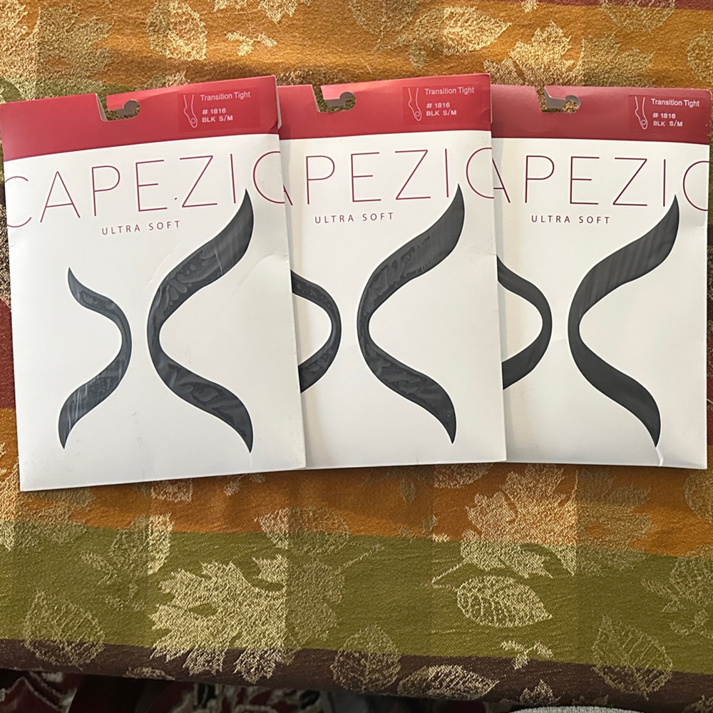 Capezio Ultra Soft Tights in Black.